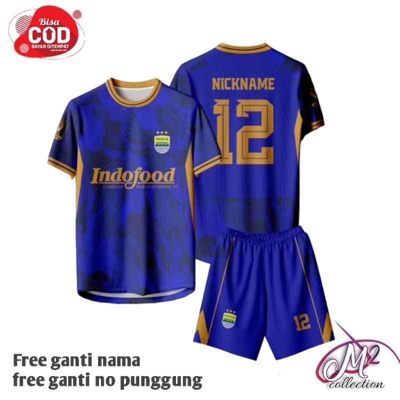 Best seller Setelan Jersey Persib Anak Home 2024 / 2025 Piala Presiden Setelan Baju Bola Anak Bahan 