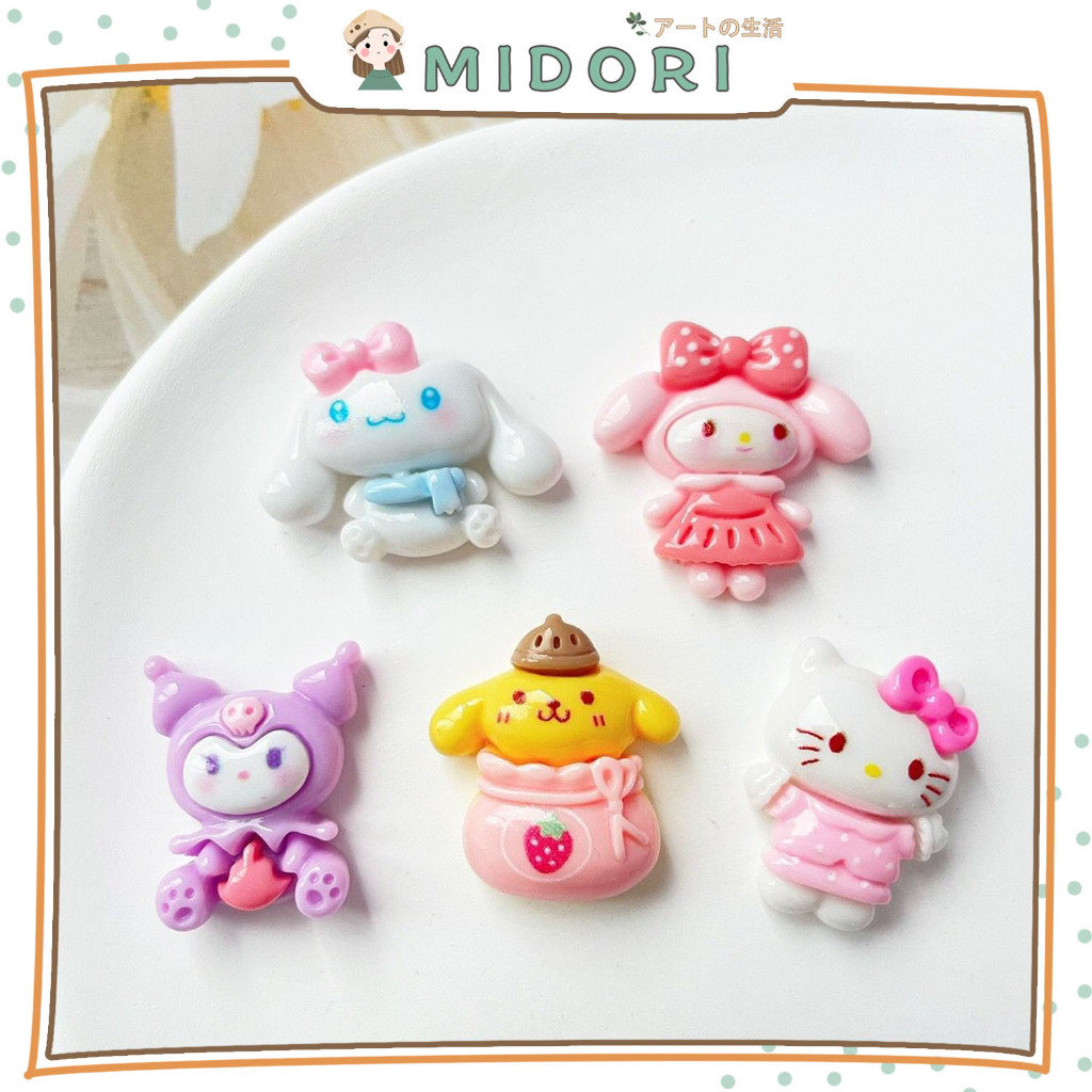 

[MIDORI] 1Pcs STICKER MINI FULL BODY CUTE Stiker Glossy Free Resin Aksesoris Hiasan - B0471