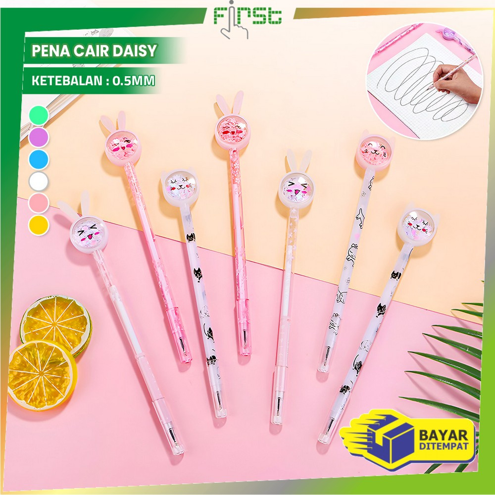 

FH-A90 Pulpen Gel Bunny 0.5mm Pena Gel Pastel Alat Tulis Karakter / Pena Cair Daisy Pena Kupu Motif Payet Gliter Ink Gel Perlengkapan Sekolah Kantor Lucu