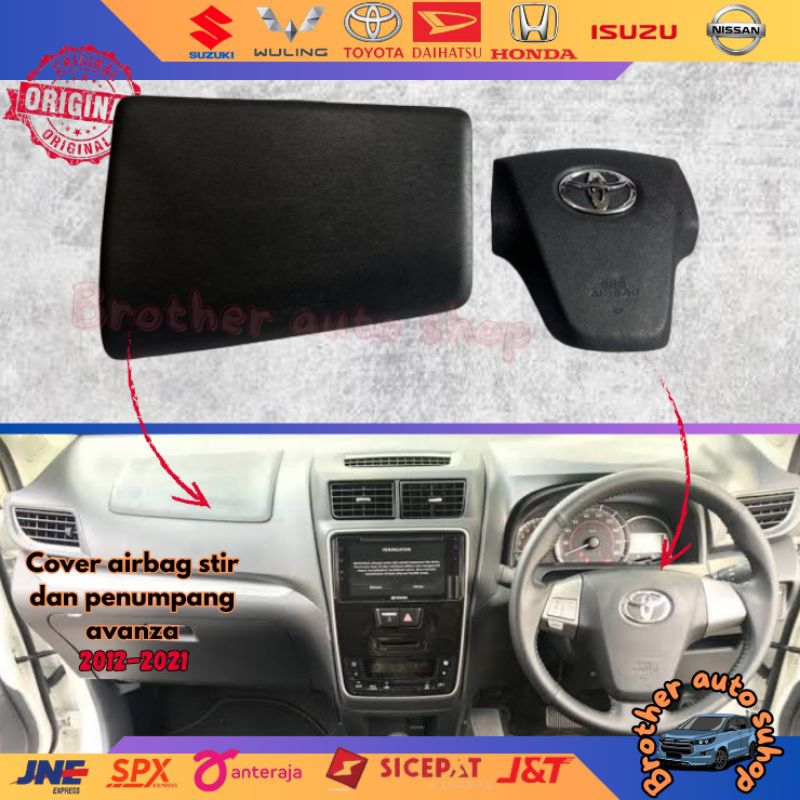 COVER AIRBAG SRS AIRBAG STIR DAN PENUMPANG AVANZA ORIGINAL QUALITY