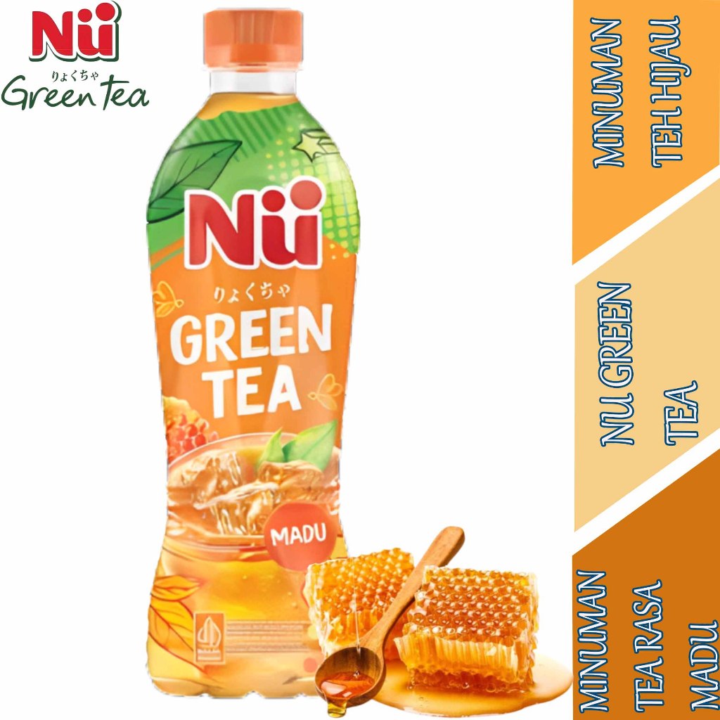 

Minuman Tea Rasa Madu - Nu Green Tea - Minuman Teh Hijau - 450ml