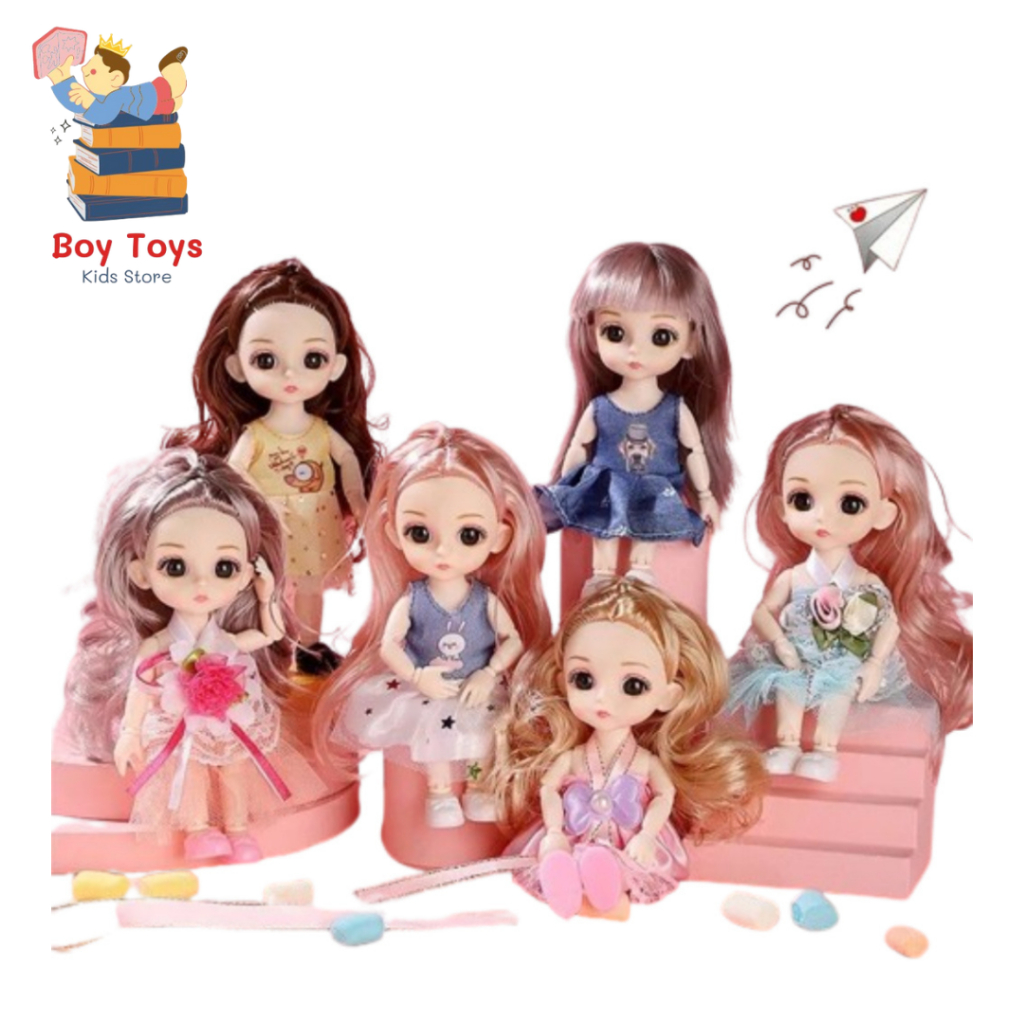 Boneka Lovely Doll Korea Bertekuk 17 cm Boneka Yuna baby doll