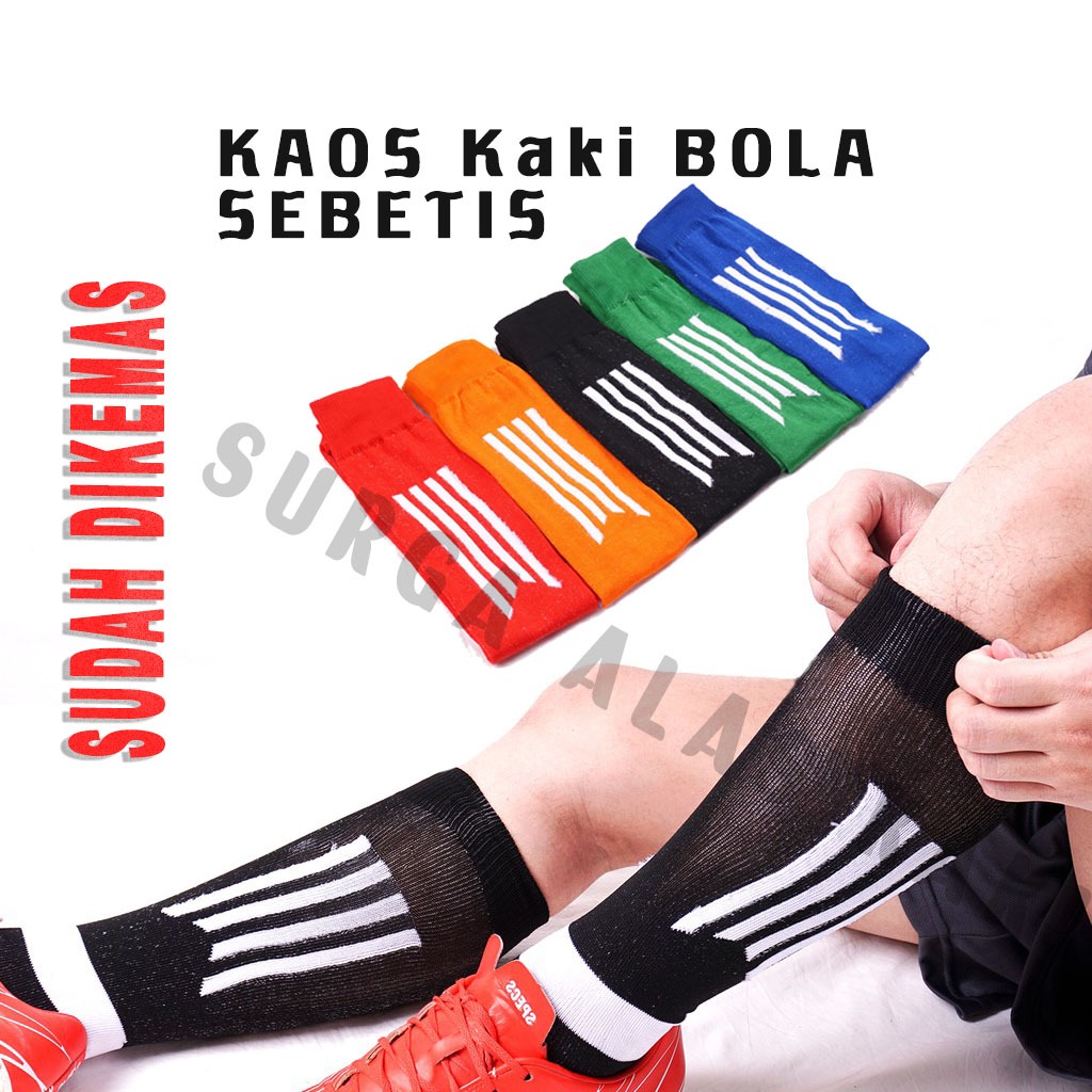 KAOS KAKI BOLA FUTSAL PANJANG SELUTUT DEWASA MULTIWARNA / KAOS KAKI SPORT OLAHRAGA PREMIUM