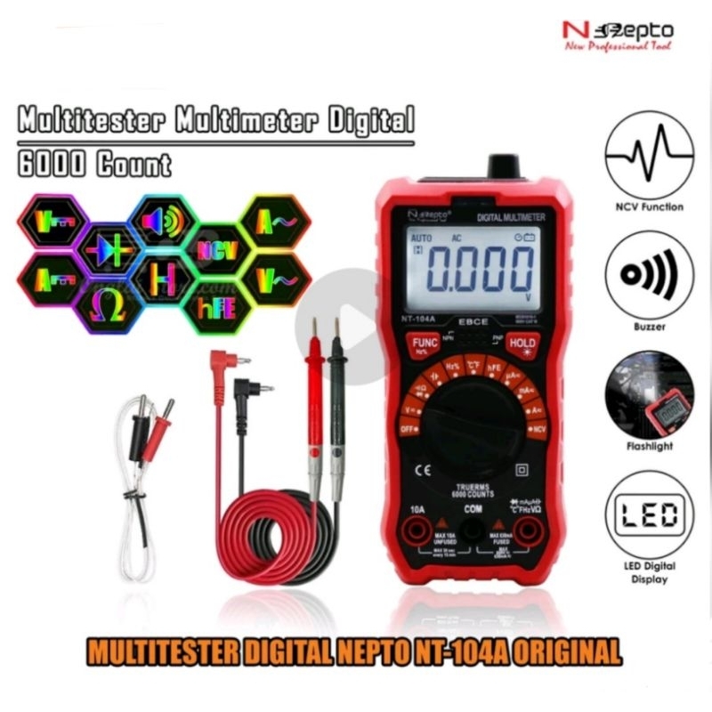 dekko dm148t original multimeter fitur canggih nepto nt 104a