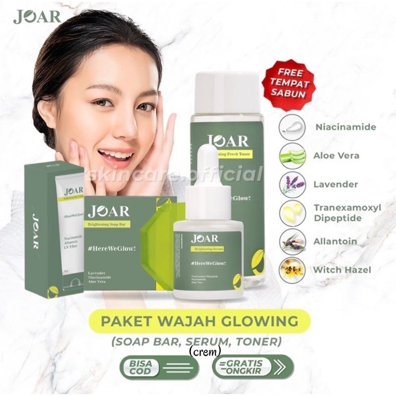 Joar skincare pemutih wajah melawan flek hitam jarawat
