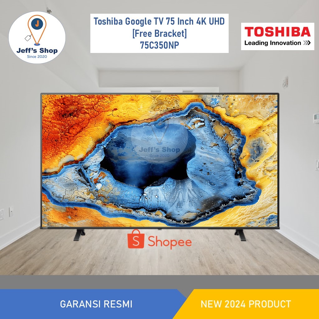 Toshiba Google TV 4K UHD 75 Inch 75C350NP - NEW 2024