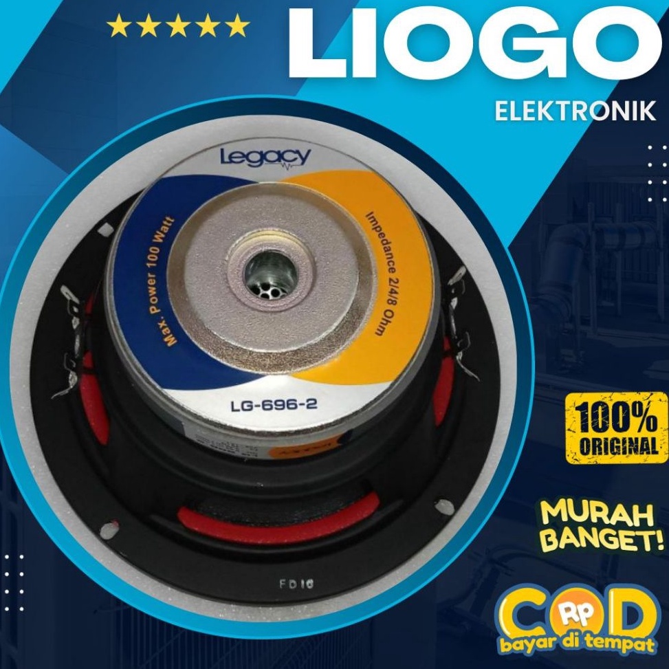 KODE B25B Speaker Legacy 6 Inch Legacy LG 696 2 Subwoofer 6 Inch Legacy 696 Double Coil Audio Subwoo