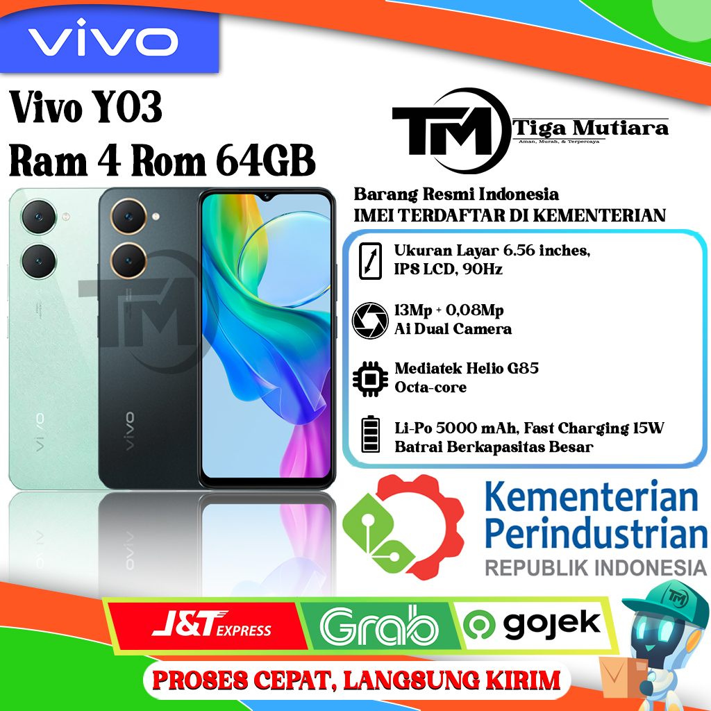 Vivo Y03 Ram 4/64GB | Ram 4/128GB