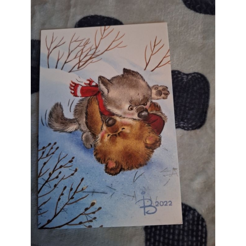 

kartu pos beruang russia/russia bear postcard