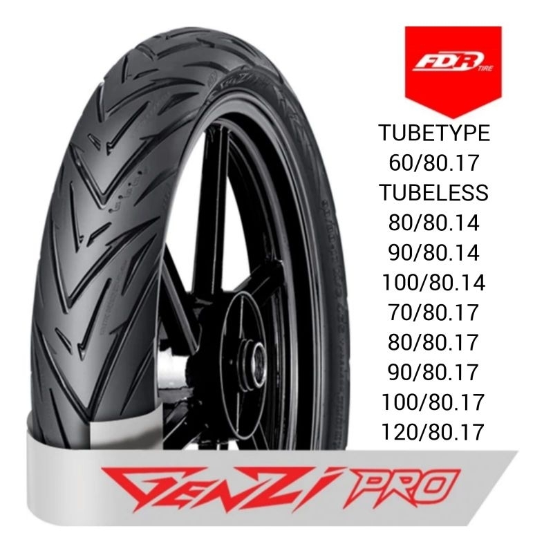 FDR GENZI PRO BAN MOTOR TUBELESS DAN TUBETYPE