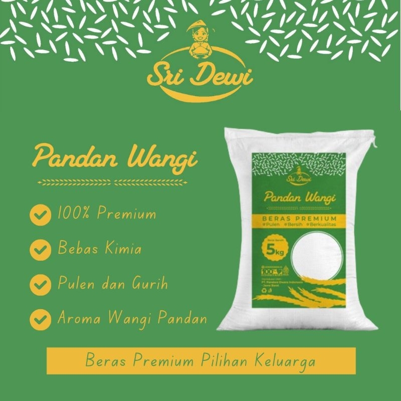 

Beras Pandan Wangi 5kg Sri Dewi