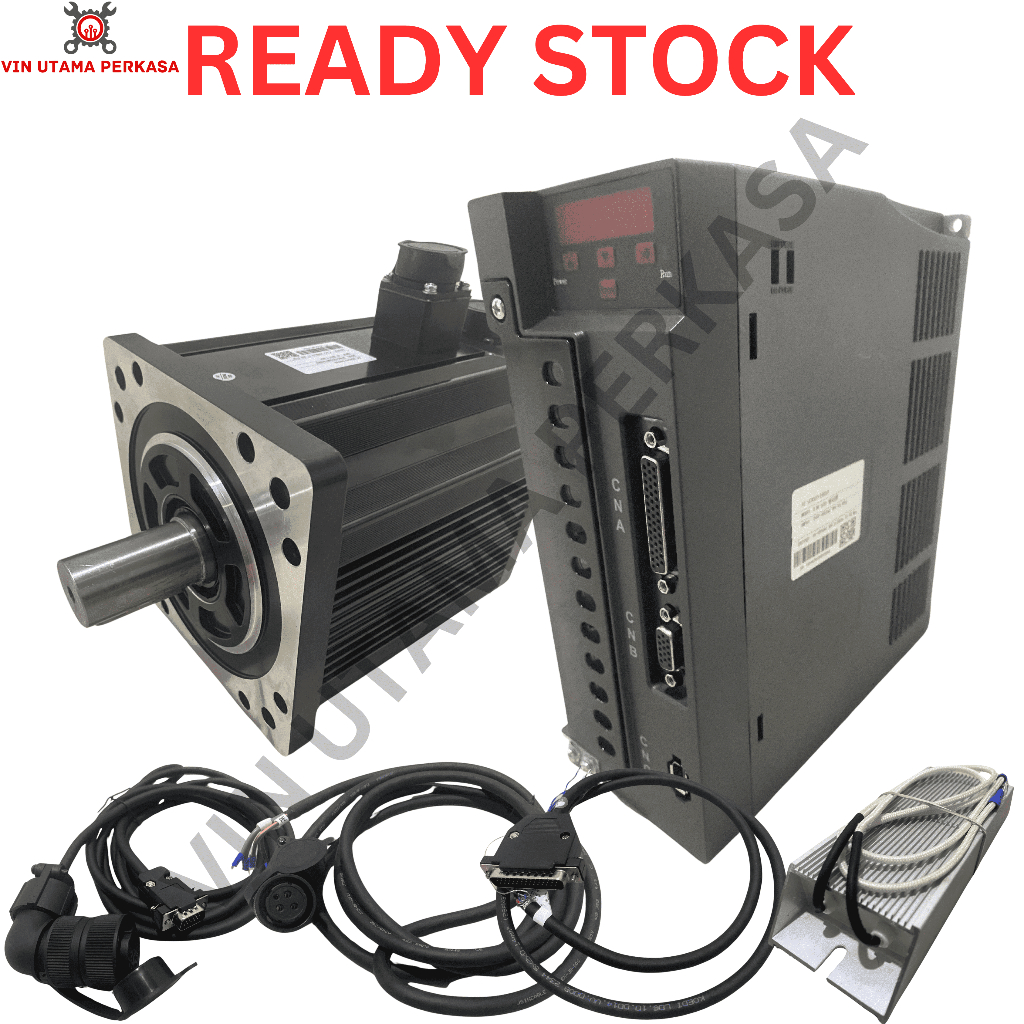 4.5 KW 380 V 4500 Watt 2000 RPM 4.5 KW 4.5KW 4,5KW AC Servo Motor dan servo driver kit 200V-400VAC 4