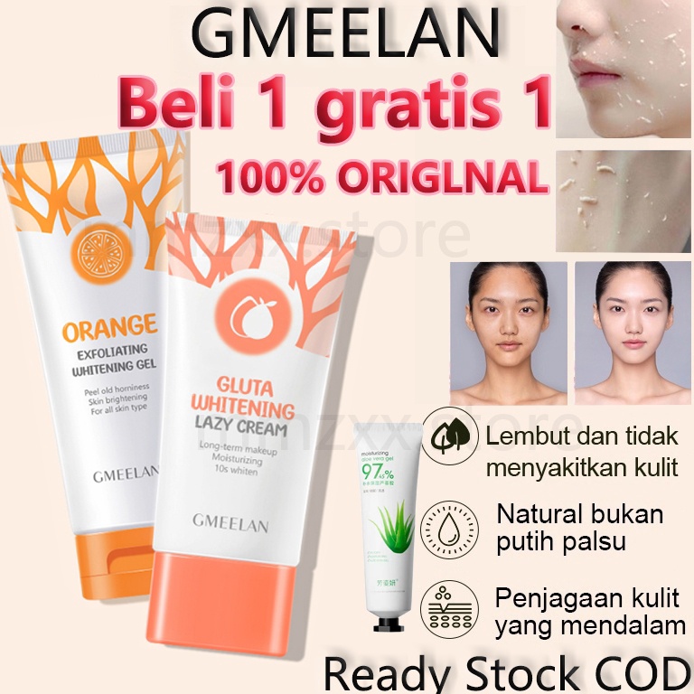 KODE R32T GMEELAN Beli 1 Gratis 1 Orange Gamelan Exfoliating Gel 5g Gluta Whitening Gamelan Lazy Cre