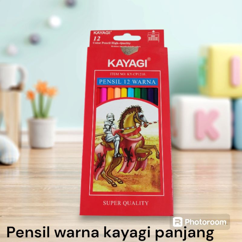 

Pensil warna kayu kayagi panjang 12 warna