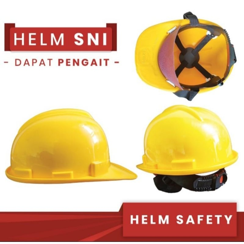 HELM PROYEK SNI/HELM SAFETY PLUS PENGAIT SNI HELM PROYEK