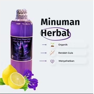 

Minuman Herbal Bunga Telang dan Lemon_Chans Herbal_minuman sehat yg mampu meregenarasi sel2 tubuh