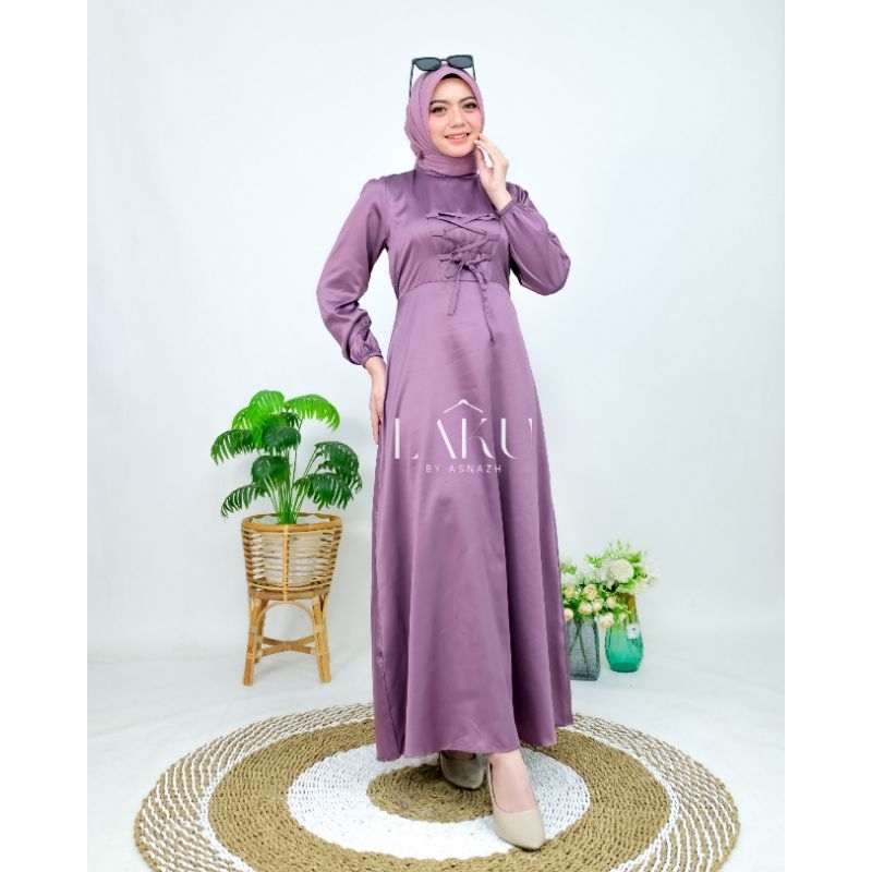 Amara dress satin velvet dress kondangan dress bridesmaid