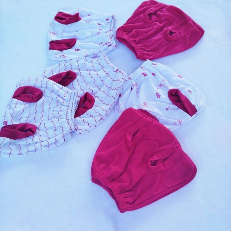 1Lusin Celana Pop Bayi Motif Serian Pink 0-6 Bulan Celana bayi perempuan