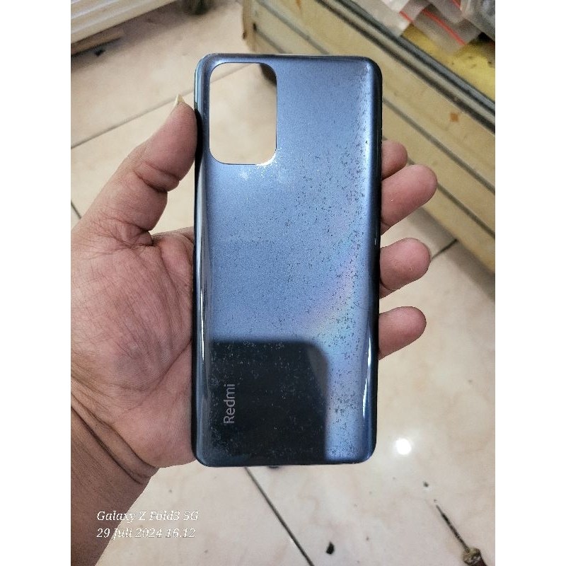 backdoor redmi note 10 4g hitam original copotan lecet pemakaian