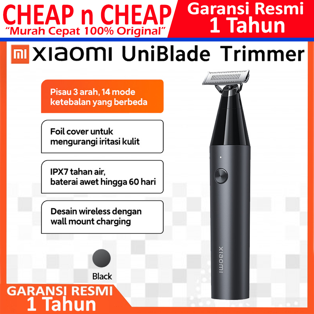 Xiaomi UniBlade Trimmer Mi Pencukur Jenggot & Kumis Cukur Elektrik Waterproof