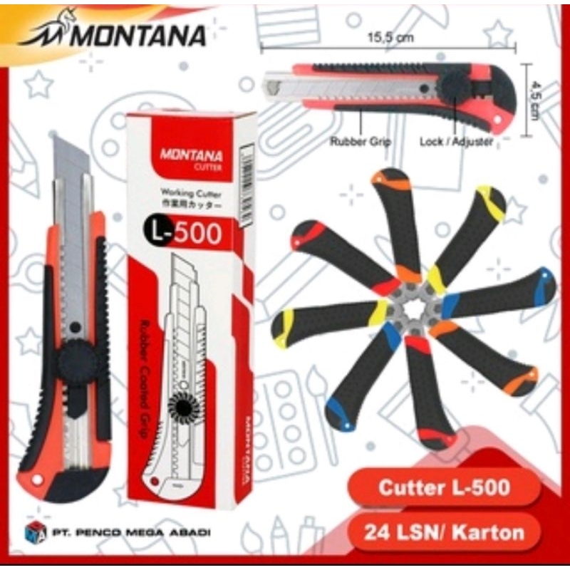 

Pisau Cutter L500 Montana sangat tajam