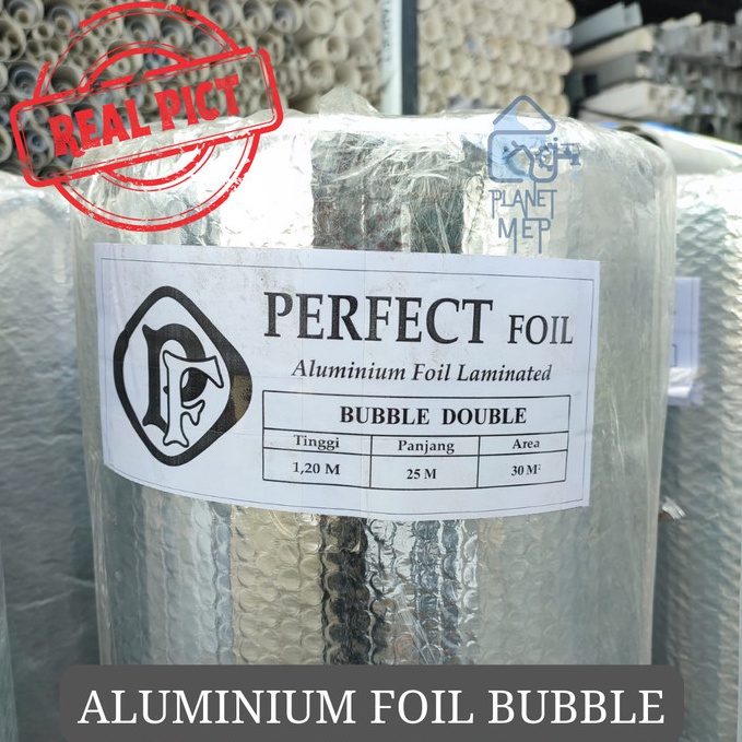 Siap Kirim ALUMINIUM FOIL BUBBLE  INSULASI ATAP  PEREDAM PANAS ATAP