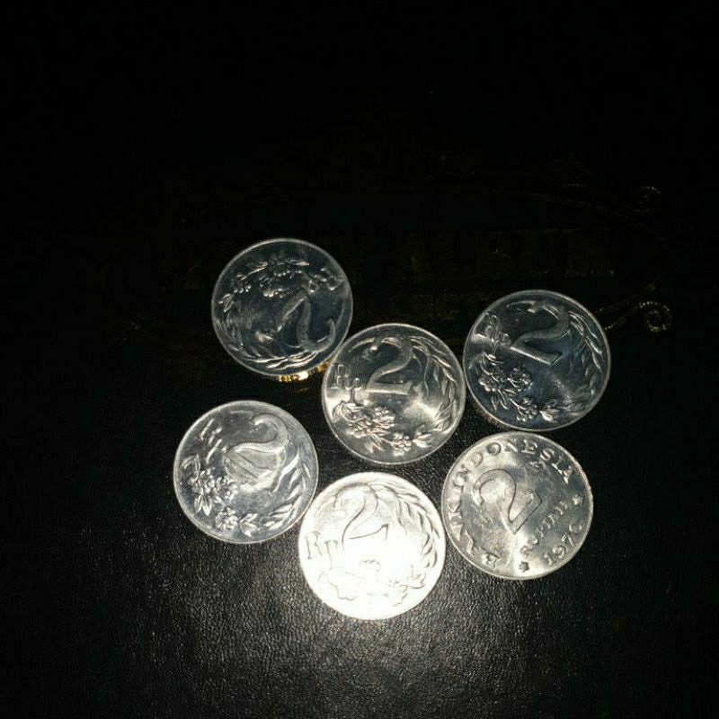 Koin 2 Rupiah Tahun 1970 (Koin Mahar) Gress