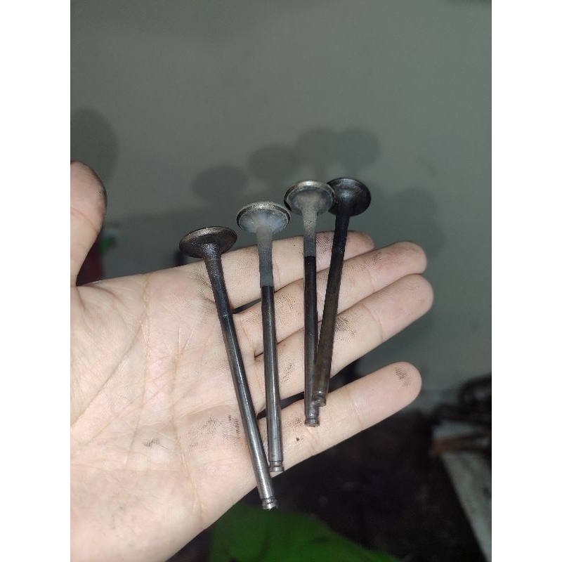 payung klep ex  ninja 250 karbu 250fi z250 fi injeksi original ori 250cc 4tak valve copotan