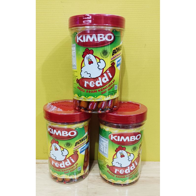 

KIMBO REDDI SOSIS AYAM SIAP MAKAN 1 TOPLES ISI 24+1 525GR