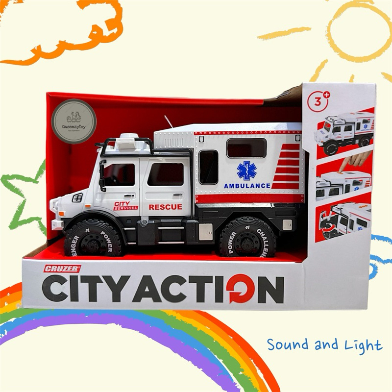 CRUZER CITY ACTION 1:16 CITY AMBULANCE / MAINAN ANAK MOBIL POLISI / MAINAN ANAK MOBIL MOBILAN / MOBI