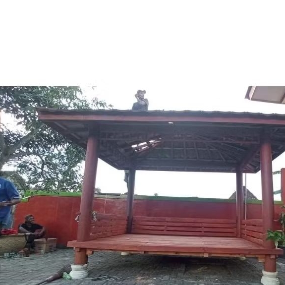 Gazebo Glugu| Gazebo Taman Kayu Kelapa