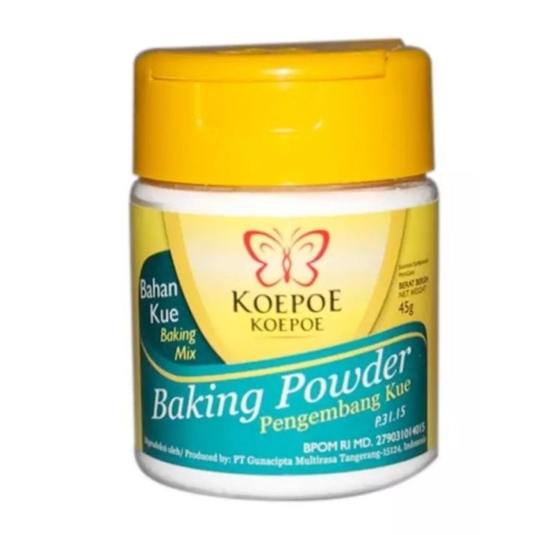 

Baking Powder Koepoe koepoe Pengembang kue 45 gr