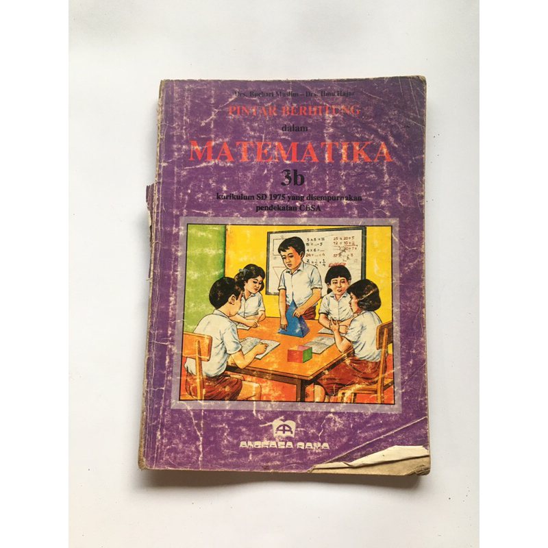 buku pelajaran  - PINTAR BERHITUNG DALAM MATEMATIKA jilid 3B kurikulum tahun 1975