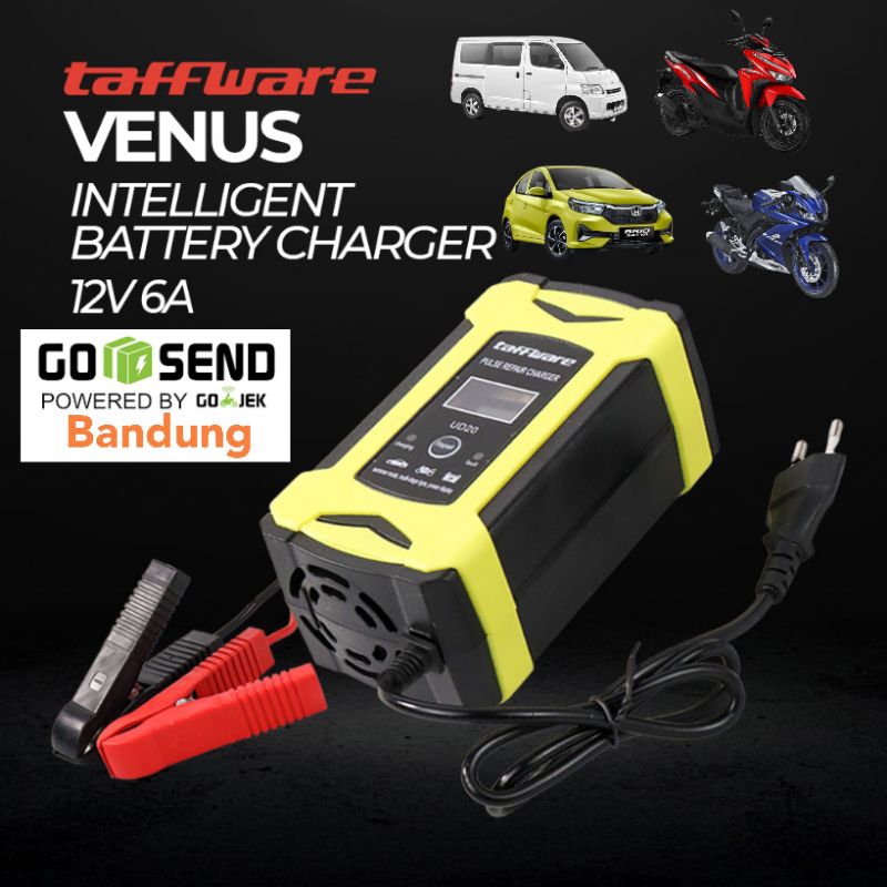 Charger Accu mobil Aki Motor Intelligent Battery Charger Aki Mobil 12V 6A
