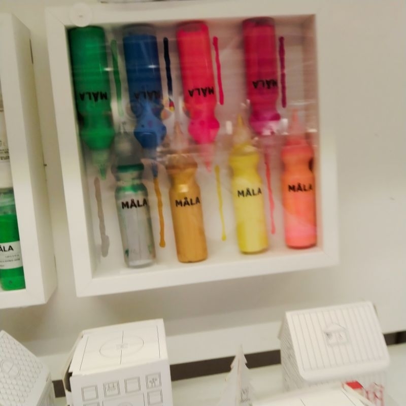 

MALA ikea cat air melukis mewarnai cat neon gliter DIY paint workshop