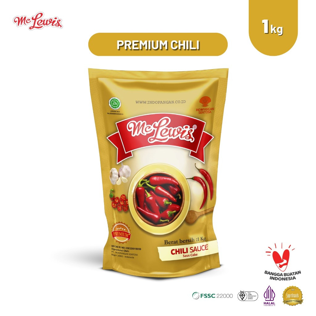 

MC LEWIS CHILI SAUCE PREMIUM 1KG PER DUS (12PCS)