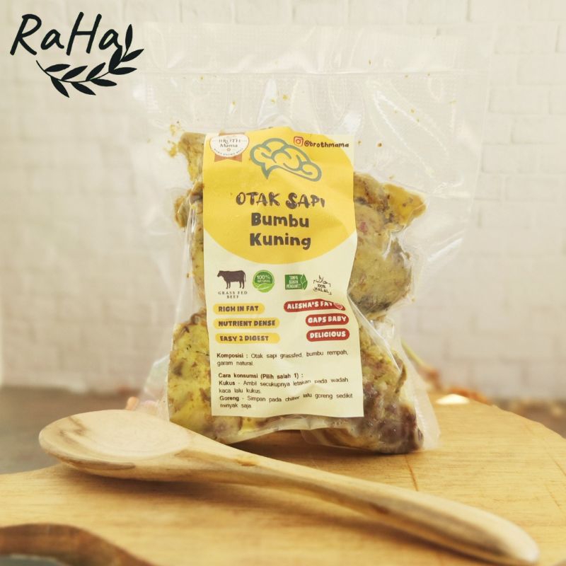 

Otak sapi bumbu kuning grassfed brothmama | nutrient dense food | halal dan thayyib | broth mama