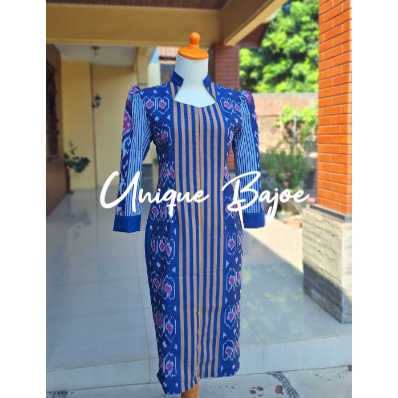 CLAUDIA DRESS COUPLE KEMEJA TENUN - DRESS TENUN - KEMEJA TENUN - BAJU COUPLE