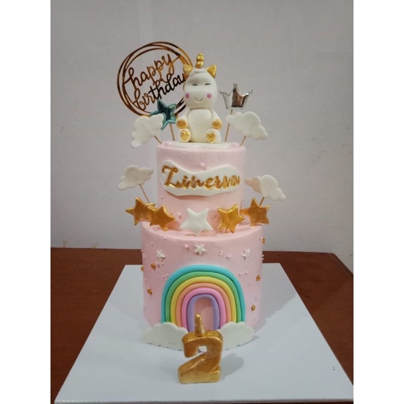 

Unicorn Birthday Cake/ Kue ulang tahun tema Unicorn