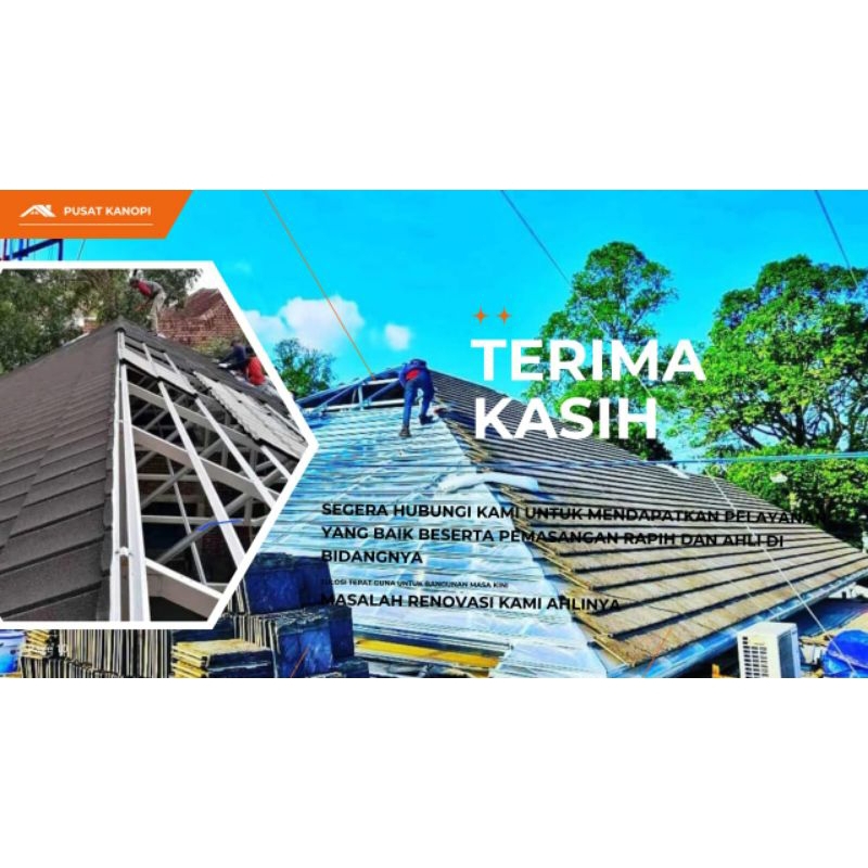 RANGKA ATAP BAJA RINGAN ATAP GENTENG METAL PASIR