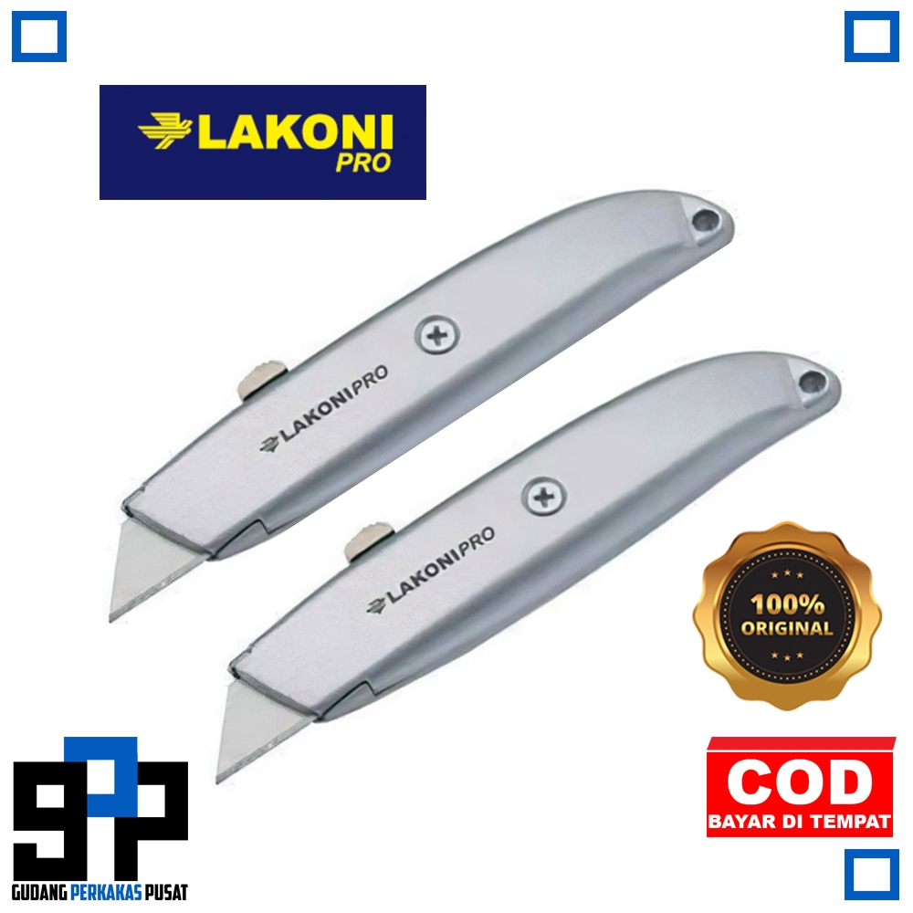 Lakoni Pro 101010 Pisau Cutter Aluminium Knife T Type Original