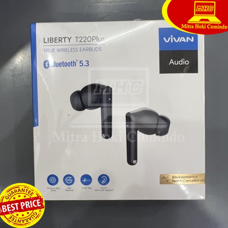 EARPHONE HEADSET TWS BLUETOOTH VIVAN LIBERTY T220 PLUS T220PLUS
