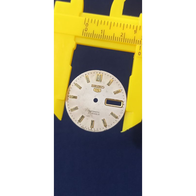 dial seiko 5 white gold 28,5mm