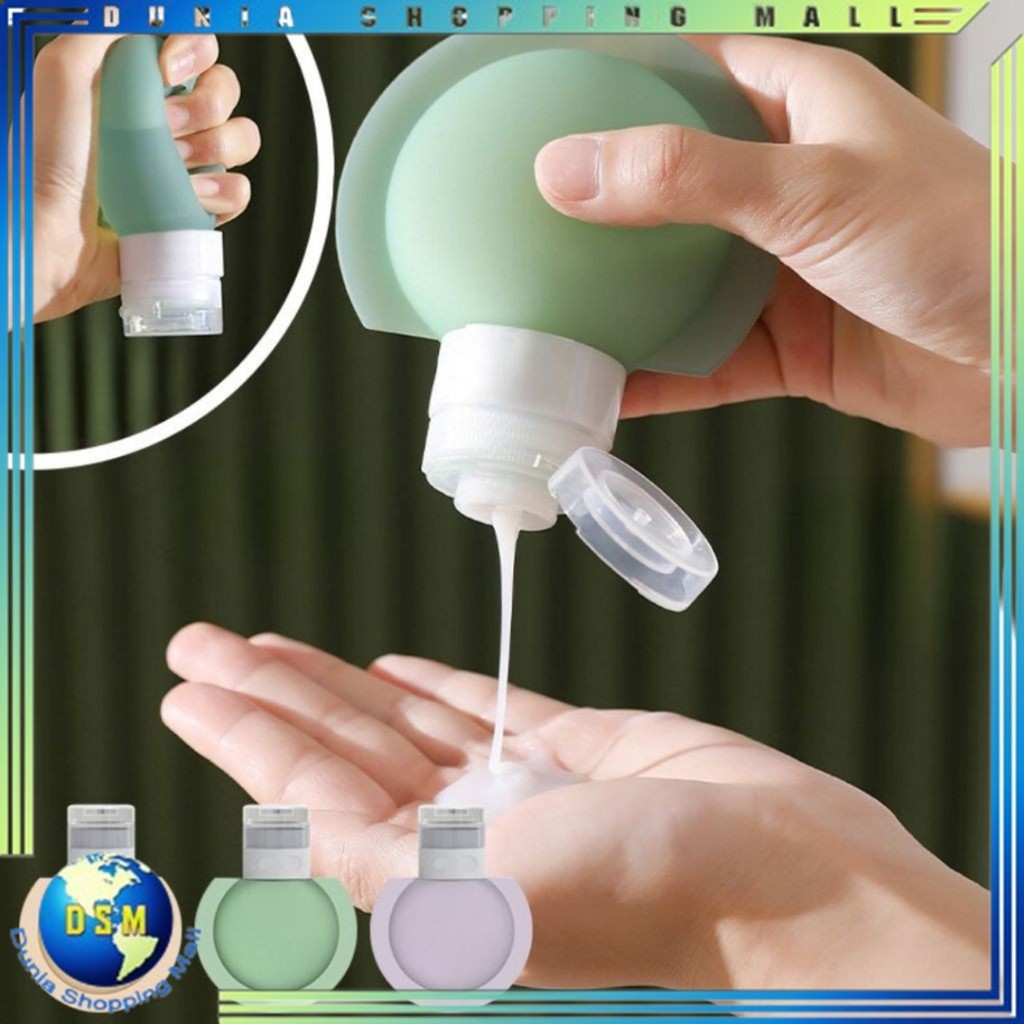 DSM Refil Botol Sabun Shampoo Mandi / Botol Sabun Lotion Travel Traveling Soft Silikon / Botol  Make