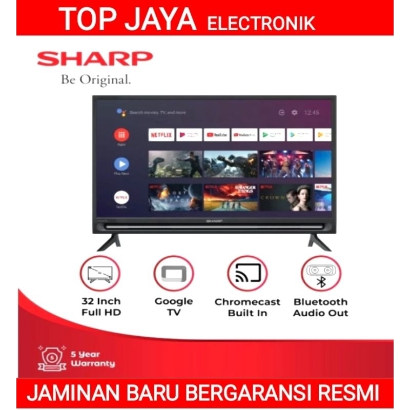 TV ANDROID SHARP 32 INCH GOOGLE TV,SMART ANDROID TV  NEW SERIES