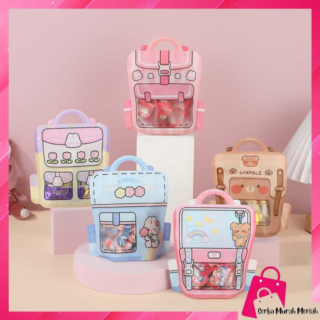 

SMM Goodie Bag Plastik Standing Pouch 2D Ulang Tahun Anak Motif Kartun Plastik Bingkisan Makanan Tas Hampers Snack Ulang Tahun Anak Bungkusan Plastik Cookies Lucu Pesta Perayaan Kantong Plastik Ziplock Tas Sekolah