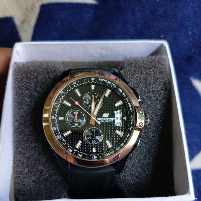 Jam tangan Original Chronograph Chronoforce preloved second bekas