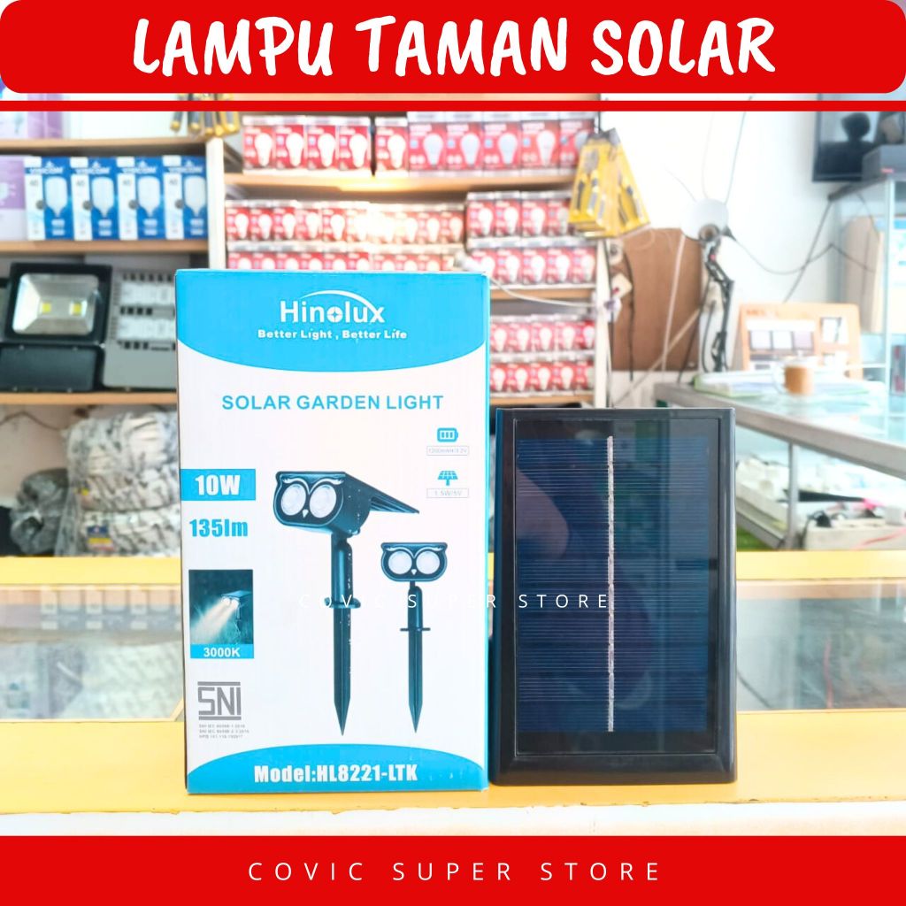 LAMPU TAMAN SOLAR HINOLUX HL8221-LTK
