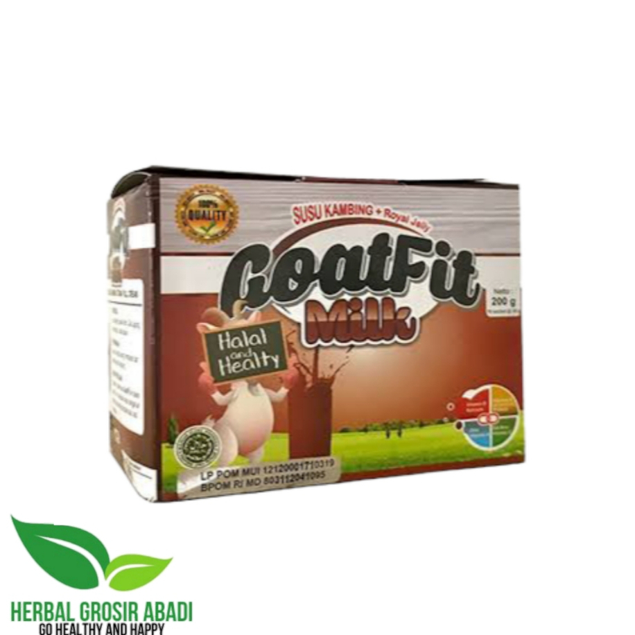 

Goatfit Cokelat Susu Kambing Plus Royal Jelly | Goat Fit Coklat Per Box 10 Sachet