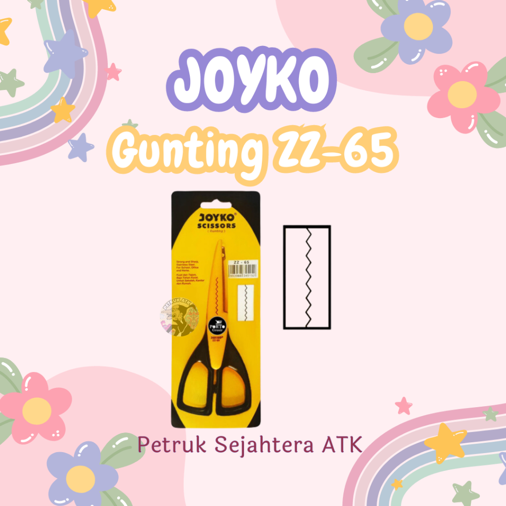 

[PCS] GUNTING ZIG ZAG JOYKO ZZ-65 SCISSORS GERIGI DEKORASI